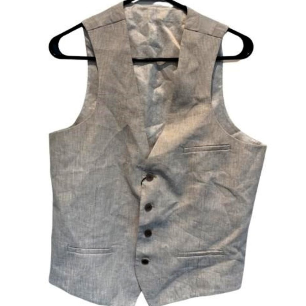 NWOT Bar III Linen Vest Men's Small